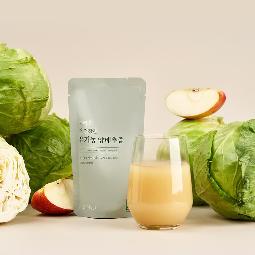 닥터효 더 건강한 유기농 양배추즙 150ml 20팩 1박스 / 3박스